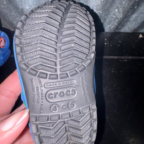 Crocs Classic Legos Black Slip On Clogs Baby Toddler Size C 4/5 - Picture 7 of 7